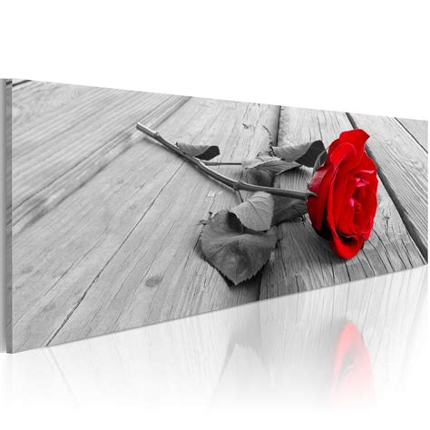Obraz Karminowa Róża Obraz Na PŁÓtnie WŁoskim