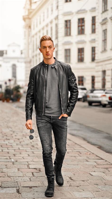 Https://wstravely.com/outfit/black Leather Jacket Mens Outfit