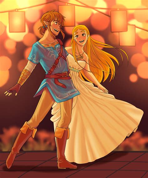 Link And Zelda Dancing Togheter Ignore The Lazy Background Plz