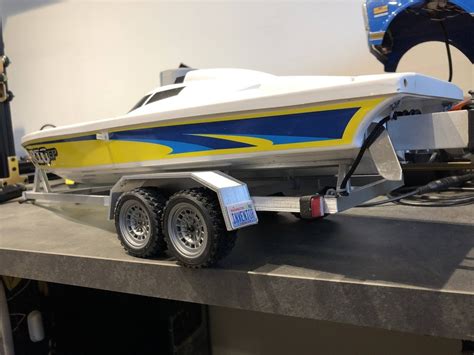Rio Ep Rc Boat Trailer 110 Scale 3d Printed Raw Kit