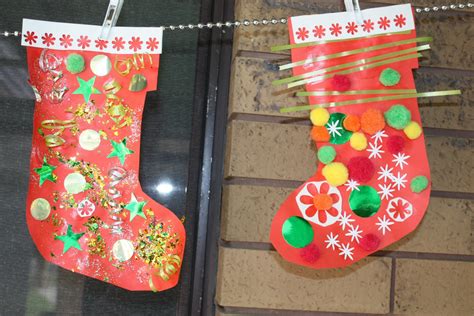 Kids Love Craft Christmas Craft Ideas Santa Stockings Chrismas