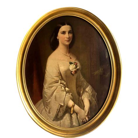 Vintage Framed Portrait Reproduction Of Southern Belle By Erich Correns