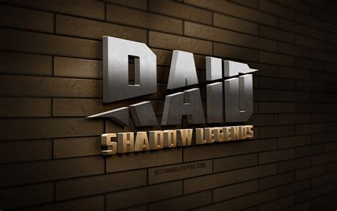 Download Wallpapers Raid Shadow Legends Blue Logo 4k