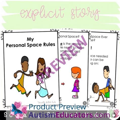 My Personal Space Rules Social Skills Story And Activities For K 2nd Grade