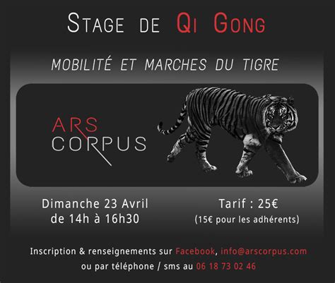 Stage De Qi Gong Le Dimanche 23 Avril 2017