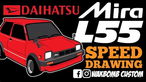 Daihatsu Mira L Speed Drawing Youtube