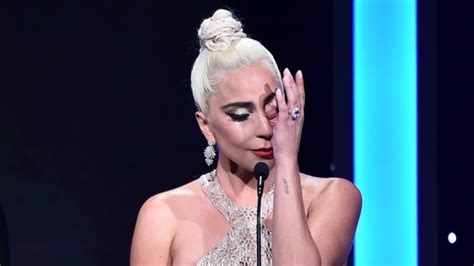 lady gaga fights back tears while honoring bradley cooper variety
