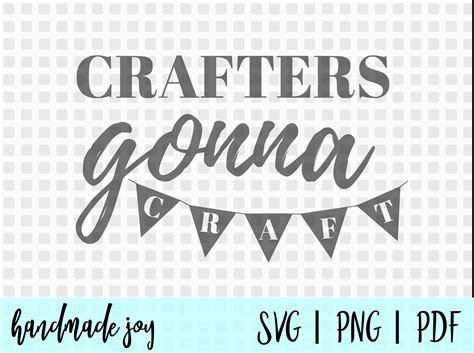 Crafters Gonna Craft Svg Funny Crafter Svg Craft Quote Svg Etsy