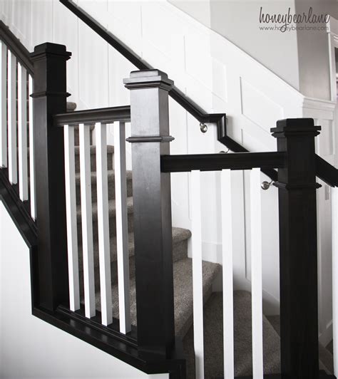 The walls will be revere pewter (bm), and i would like to paint the handrails black on our staircase (plan to leave spindles white). Tips for Painting Stair Balusters - Honeybear Lane