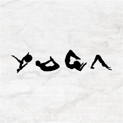 Yoga Poses Vinyl Decal Yoga Decal Car Decal Workout Decal Etsy