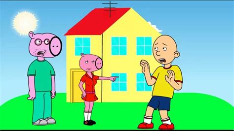 Caillou Grounds Peppa Pig And Gets Ungrounded Caillou Peppa Pig Peppa