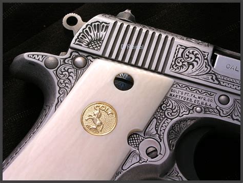 Hand Engraved Colt Mark Iv Mustang 380