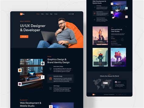 Portfolio Landing Page by Nayeem Azraf for Twinkle on Dribbble