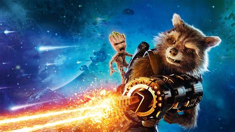 Groot Rocket Raccoon Guardians Of The Galaxy Vol 2 8k Wallpaper Best