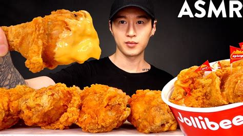 ASMR CHEESY SPICY FRIED CHICKEN TAG Zach Choi ASMR S No Talking Eating Sounds YouTube
