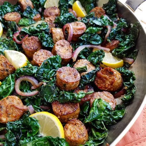 Find inspiration for your next culinary adventure here. Lemon Pepper Chicken Sausage + Kale Stir Fry | Clean Food ...