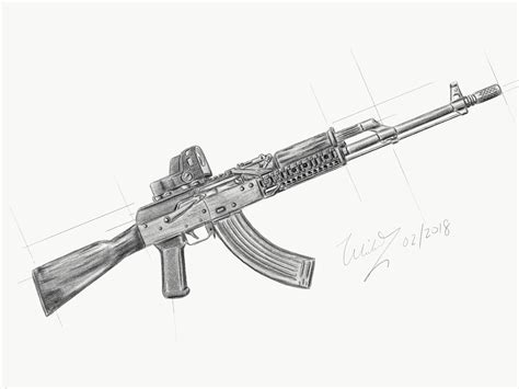 Ak 47 Drawings With Dimensions