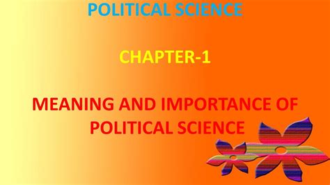 Social Science Class 8 Political Science Chapter 1 Meaning And