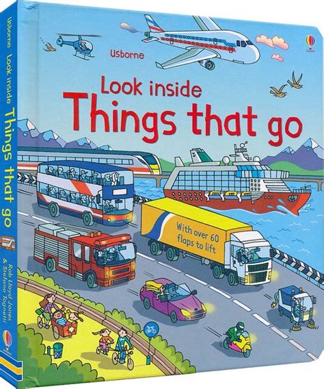 Britain English 3d Usborne Look Inside Things That Go Picture Book