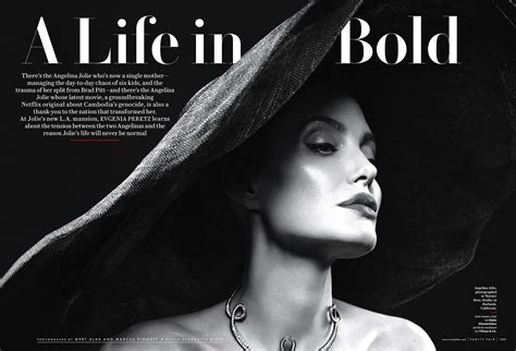 Behind The Scenes Of Angelina Jolies September 2017 Vanity Fair Cover Shoot Vanity Fair