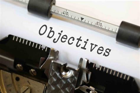 Objectives Free Of Charge Creative Commons Typewriter Image