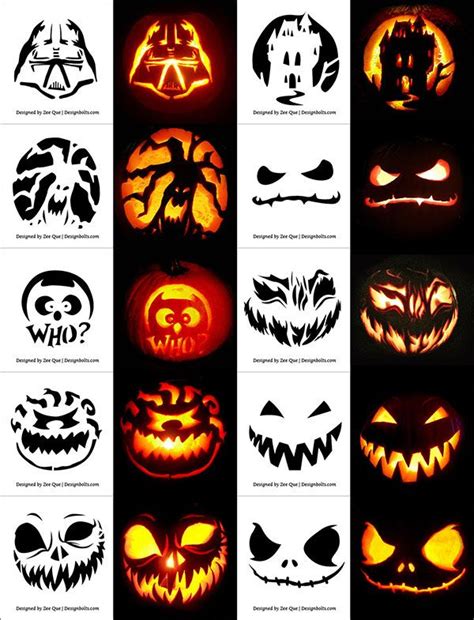 420 Free Printable Halloween Pumpkin Carving Stencils Patterns