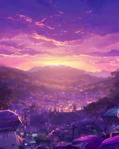 Artstation Purple Sunset