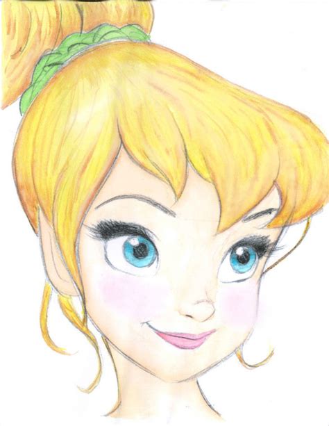 Tinkerbell Sketch By Steve Thompson Watercolor By Stargazer522