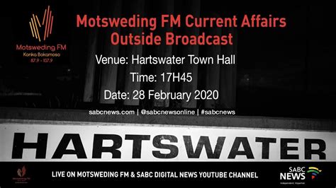 Oleh admin 26 feb, 2021 posting komentar. Motsweding Fm Hartzwater Special Broadcast Youtube