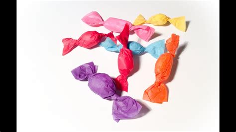 Diy Bonbons En Papier De Soie Make A Paper Candy Youtube