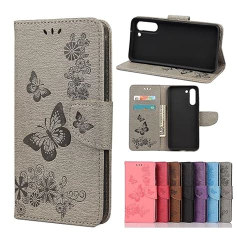 Cell Phone Cases For Samsung Galaxy S21 Fe Butterflies Embossing
