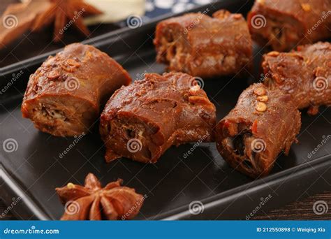 Braised Duck Necks Chinese Cuisine Stock Photo Image Of