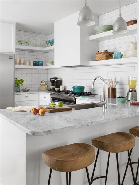Lighting keeps the small kitchen feeling spacious and clean. Small Galley Kitchen Ideas: Pictures & Tips From HGTV | HGTV