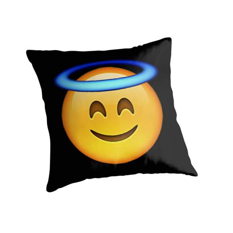 Angel Emoji Throw Pillows By Idkbutpuppies Redbubble