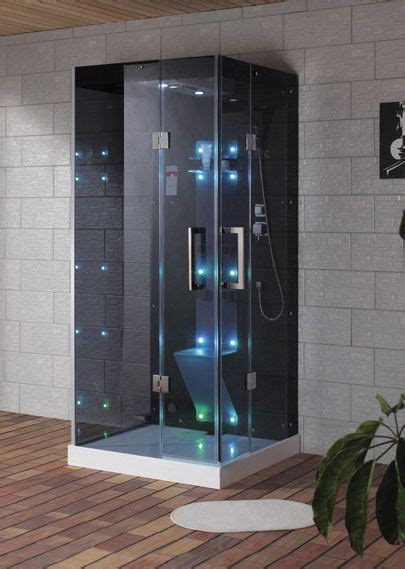 (hopefully this isn't a repost). Corner opening steam shower | Steam shower enclosure ...