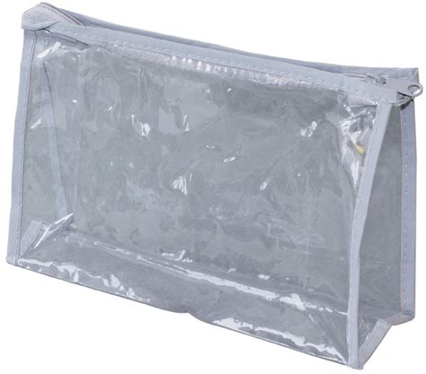Clear Vinyl Zippered Travel Pouch Instock Supplies