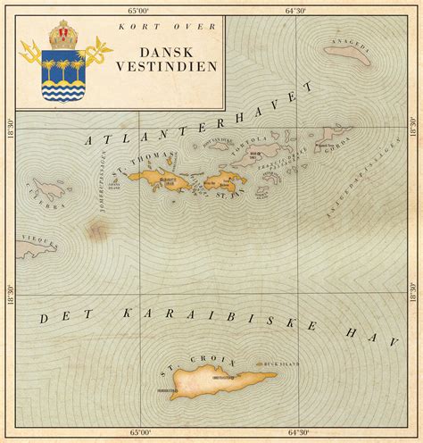 Map Of The Danish West Indies By Regicollis On Deviantart