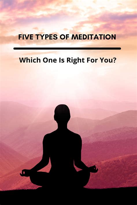 five types of meditation which one is right for you yoga for meditation posture by ty