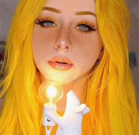 Yellow Hair Color Yellow Blonde Vibrant Hair Colors Lip Colors