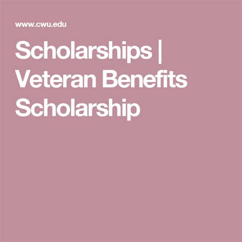 Scholarships Veteran Benefits Scholarship Scholarships Essay