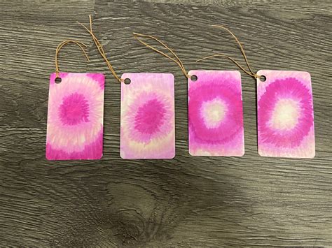 Tie Dye Themed Gift Tags Set Of 4 Etsy