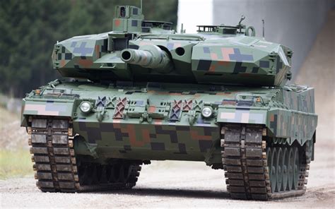 Download Wallpapers Leopard 2pl German Main Battle Tank Modern Tanks