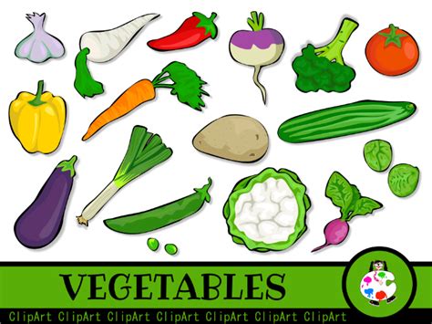 Free Vegetable Clipart Collection Teaching Resources
