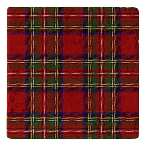 Royal Stewart Tartan Plaid Scottish Pattern Trivet Scottish Clan
