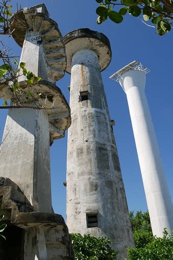 Cape San Agustin Lighthouses Parola Governor Generoso Philippines Stock