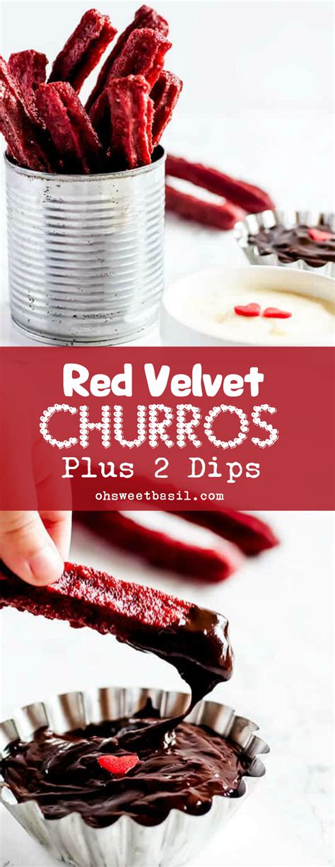 Red Velvet Churros 2 Dips Oh Sweet Basil