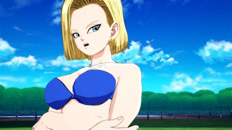 android 18 bikini with jiggle fighterz mods