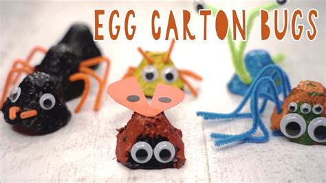 5 Cute Egg Carton Bugs To Make Youtube