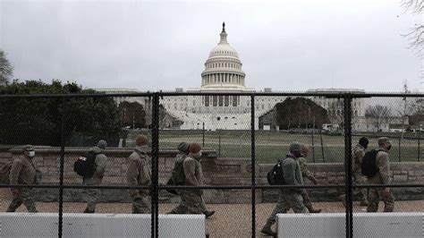 Non Scalable Fencing Erected Around Capitol Security Ramped Up After Mob Attack Abc7 New York