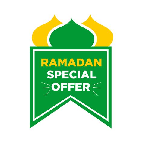 Ramadan Special Offer Banner Illustration Vector On White Background